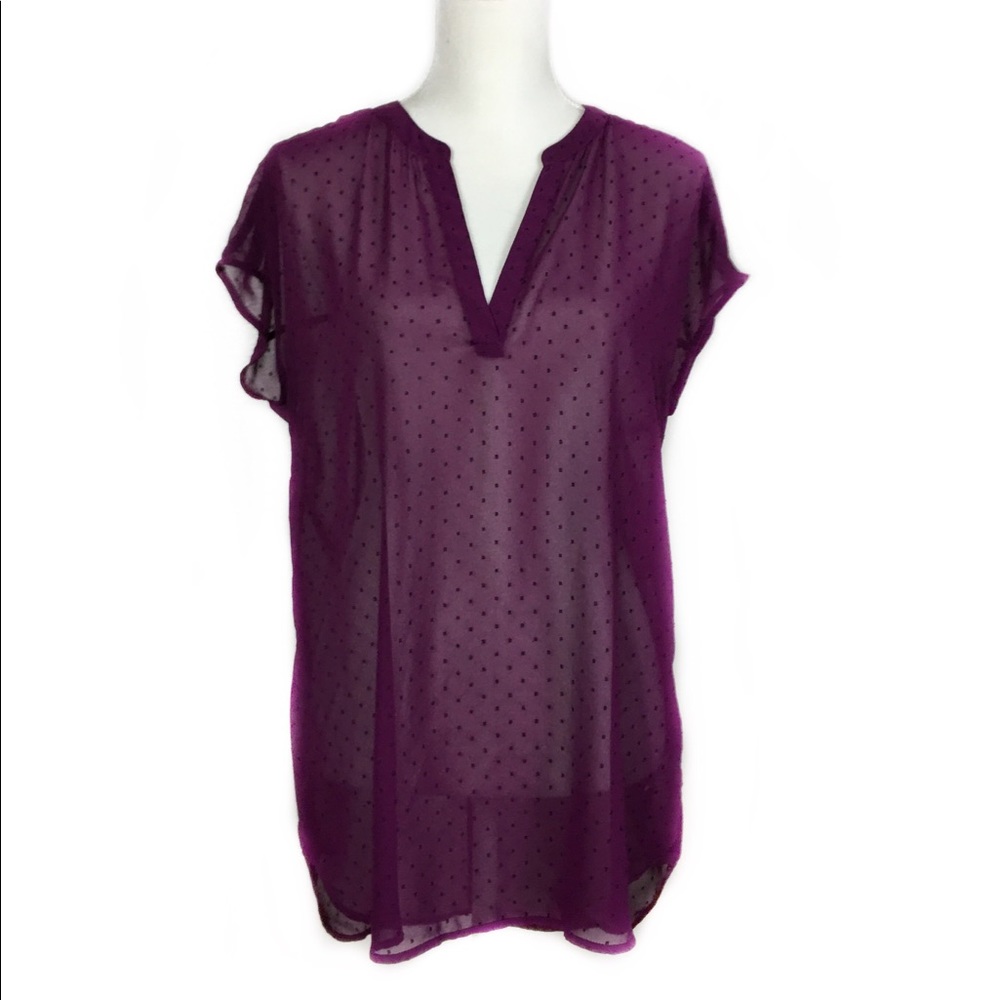Halogen purple blouse, size medium.